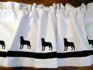 Mastiff Dog Window Valance Curtain Color choices - Picture 1 of 10