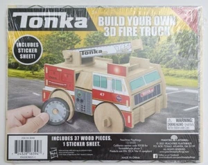 Tonka 3D Wood Model Kit Fire Truck model activity, New  - Picture 1 of 2