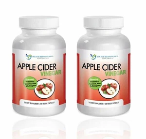 Doctor Recommended 1500 mg Organic Apple Cider Vinegar Capsules - Detox and C... - Picture 1 of 6
