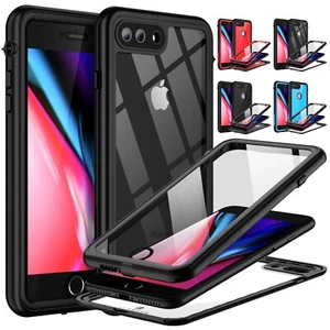 Wasserdichte Hülle für Apple iPhone 7 & 8 Plus Stoßfest Schmutzfest Serie Cover - Bild 1 von 12
