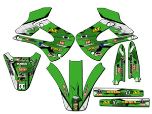 2001-2013 KX 100 PODIUM Green Senge Graphics Kit compatible con Kawasaki - Imagen 1 de 10