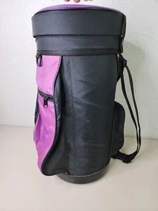 Vtg Druten Dallas Tx Mini Golf Bag Purple With Lid Pockets Measured - Picture 1 of 18