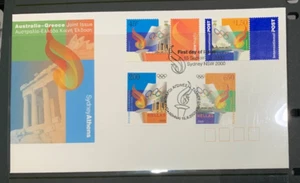 FDC: 2000 OLYMPICS WITH BOTHE SETS ON THE ONE COVER. LFW 14 - Bild 1 von 1