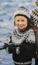 ICELANDIC SWEATERS - Child, 4 sizes, Height 110-140cm - LOPI Pattern 12-34