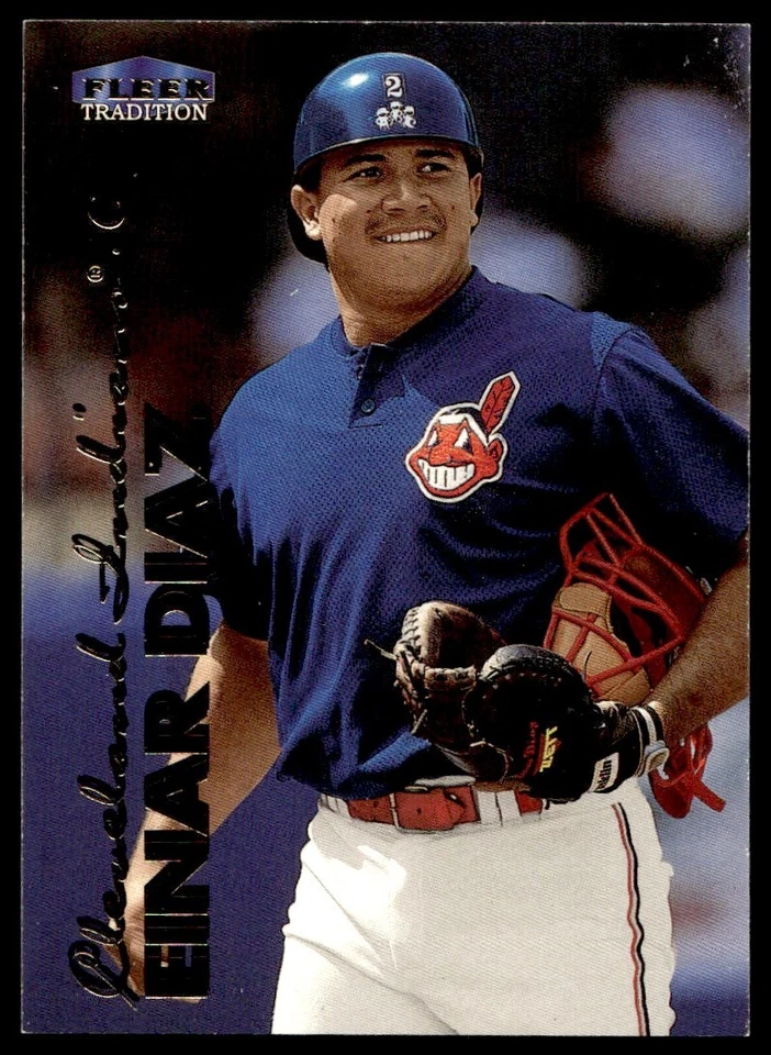 1999 Fleer Tradition Einar Diaz Cleveland Indians #445 - Image 1 of 2