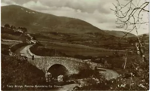 RP POSTCARD TRACY BRIDGE MOURNE MOUNTAINS CO DOWN NI C1920'S - Picture 1 of 2