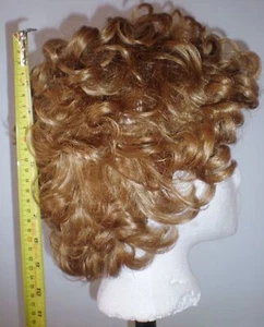 Elura Wig Women Short Curly Light Chestnut Modacrylic Fiber - Picture 1 of 2