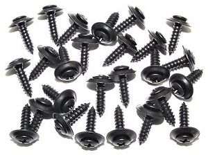 Honda Black Trim Screws- #10 x 3/4" Phillips Loose Washer- 25 screws- #246