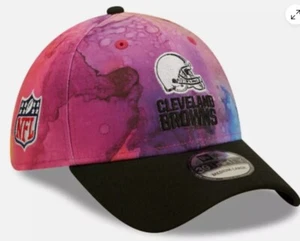 Cleveland Browns 2022 New Era Sideline Crucial Catch 39Thirty Sombrero Elástico S/M - Imagen 1 de 4