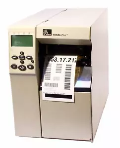 Zebra 105SL Plus 102-801-00000 Thermal Barcode Label Printer USB Network 203DPI - Picture 1 of 2