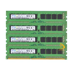 32 GB SAMSUNG 4PCS 8GB DDR3-1600MHz PC3L-12800E ECC UDIMM RAM,M391B1G73BH0-YK0// - Picture 1 of 8