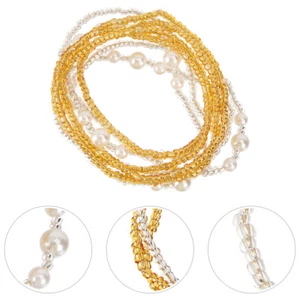2 Sets Elastic Waist Chain Belly Jewelry for Women Dress Women's Miss - Picture 1 of 12