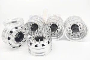 Aluminum Rims + bullet lug nut for 1/14 tamiya King Hauler Grand Hauler 56340 - Picture 1 of 3