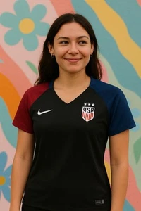 Nike Shirt Damen Large Dri-FIT USWNT 2016 Auswärtstrikot Fußball Team USA Athleisure - Bild 1 von 9