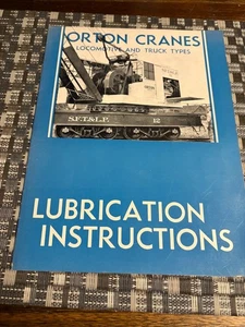 Orton Krane Lok und LKW Typen Schmieranleitung RAR ORIGINAL - Bild 1 von 5