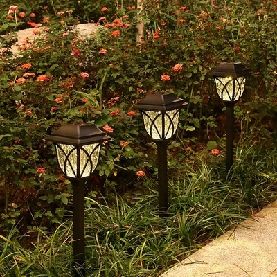 6er Set LED Gartenleuchte Solarlampe Solarleuchte Solar Außen Garten Balkon Deko - Bild 1 von 4