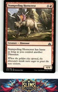 Magic The Gathering Magic The Gathering Rivals of Ixalan Stampeding Horncrest #116 Compra 2 y obtén 1 - Imagen 1 de 2