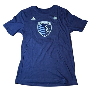 Adidas Sporting Kansas City Zusi #8 MLS Soccer T Shirt Youth Large Unisex - Picture 1 of 8