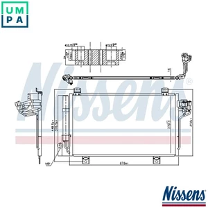 CONDENSER AIR CONDITIONING 940775 FOR MAZDA S5Y5/S5Y9/S5Y7/S5Y2/S5Y8/S5Y6 1.5L - Picture 1 of 9