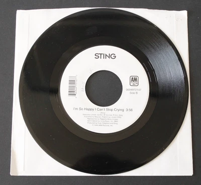 STING  I'M SO HAPPY I CAN'T STOP CRYING / BRAND NEW DAY  45 VINYL    A&M RECORDS Foto 1 de 2
