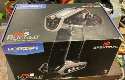 Sistema transmisor de radio de 5 canales resistente Spektrum DX5 SPM5200 controlador negro Foto 1 de 4