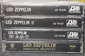 Led Zeppelin Cassette Tapes: I, II, IV (Zoso), Physical Graffiti - Bild 1 von 5