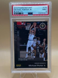 2019 Panini Instant Michael Porter Jr. Black 1/1 One of One PSA 9 - Picture 1 of 2