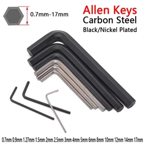 Metric Allen Keys Hexagon Key Hex Wrench 0.7mm 0.9mm 1.27mm 1.5mm 2mm 3mm - 17mm - Picture 1 of 39