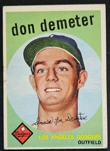 1959 Topps #324 Don Demeter Los Angeles Dodgers - Picture 1 of 2