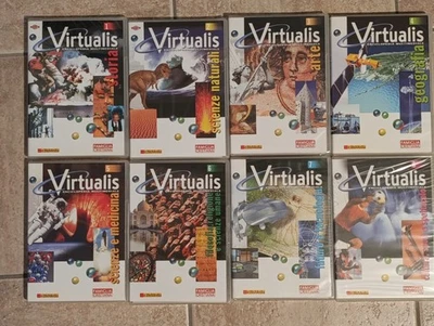 VIRTUALIS Enciclopedia Multimediale 8 CD COMPLETA & NUOVA - Immagine 1 di 2
