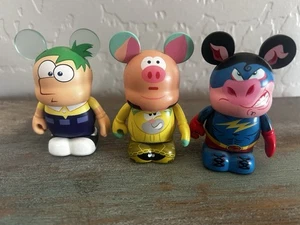 Lote de 3 Figuras Disney Vinylmation - Zooperhéroes, Phineas y Ferb, Urban Redux - Imagen 1 de 1