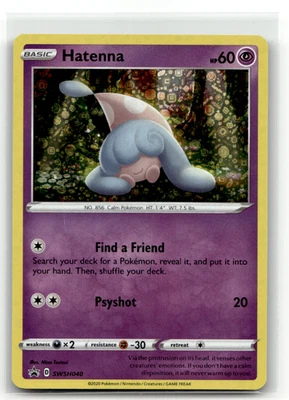 Hatenna SWSH040 Holo Promo SWSH: Sword & Shield Promo Cards LP - Image 1 of 2