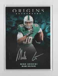 2018 Panini Origins Rookie On Card Auto Mike Gesicki Auto RC Silver Ink /25 - Picture 1 of 1