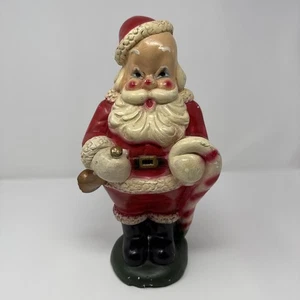 Vintage 40er Jahre Duquesne Statue Chalkware - Santa Bank - Weihnachten - Bild 1 von 7