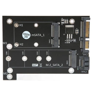 Adapter Card MSATA M.2 NGFF SSD To Dual SATA3 Fast Reading Speed Converter Co FY - Afbeelding 1 van 24
