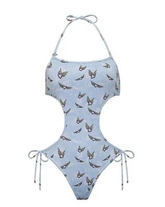 Victoria's Secret Frankies Bikinis Amalia One Piece Swimsuit Light Blue M, L NWT - Picture 1 of 5