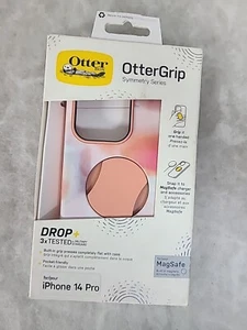 OtterBox OtterGrip SYMMETRY SERIES Case iPhone 14 Pro - Peaches /Orange - Picture 1 of 1
