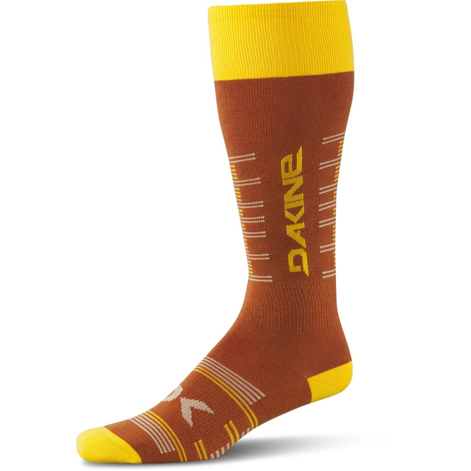 Dakine Women's Thinline Wool Blend Snowboard Socks S/M Gingerbread / Day Lily - Image 1 of 1