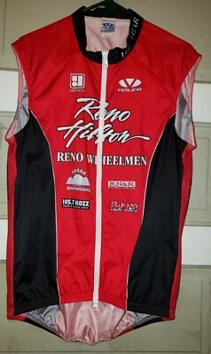 Chaleco cortavientos Voler Team Apparel XL hecho en EE. UU. rojo sin mangas  Foto 1 de 4