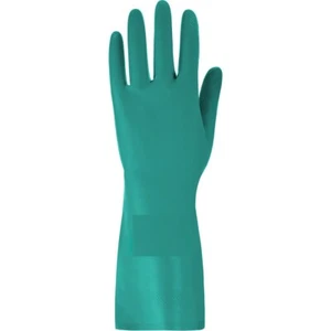 Keep safe - Guantes de guantelete de nitrilo verde resistentes a productos químicos talla XL - Imagen 1 de 1
