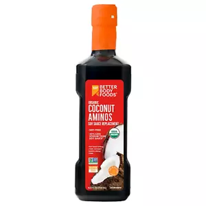 Organic Coconut Aminos, Soy Sauce Alternative, Gluten Free, Soy Free, Non-Gmo, 1 - Picture 1 of 12