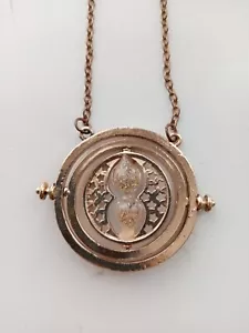 Hermione Grangers Borrowed Time Turner Hour glass bronze /gold coloured Pendant - Picture 1 of 5