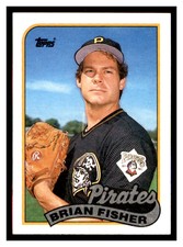1989 Topps #423 BRIAN FISHER Pittsburgh Pirates