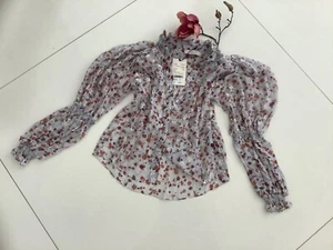 500€ DOROTHEE SCHUMACHER Bluse SEIDE grau leicht zauberhaft 1 34/36 NEU m e g a - Picture 1 of 10