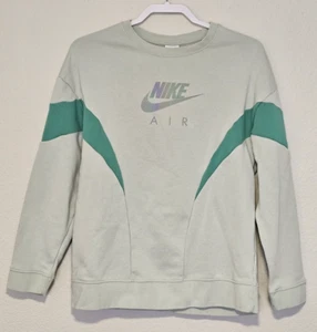 Nike Sweater Girls Extra Large Kids Oversized Athletic Crew Neck Sea Foam Green - Picture 1 of 9