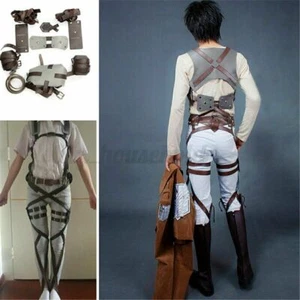 Für Cos Attack on Titan SNK Shingeki no Kyojin Harness Gürtel Cosplay Jäger Neu - Bild 1 von 12