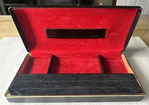 Vintage Black & Red Men's Dante Jewelry Box - Dresser Box - Trinkets - Picture 1 of 10