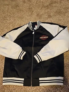 Harley-Davidson® Mens Club Crew Casual Jacket Colorblocked Black 97439-23VM Sz L - Picture 1 of 6