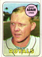 JERRY ADAIR 1969 Topps #159  FREE SHIPPING B13R1S14P3