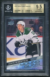 Jason Robertson 2020-21 Upper Deck Young Guns BGS 9.5 Rookie Card RC NHL #235 - Picture 1 of 2